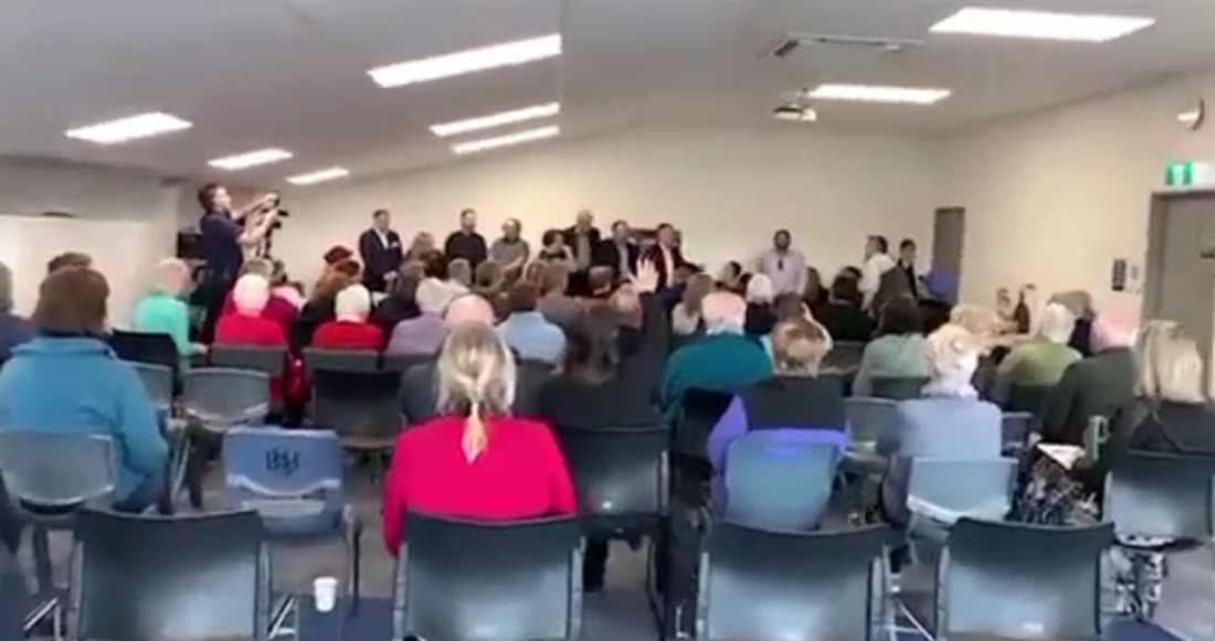 a public meeting in christchurch nz