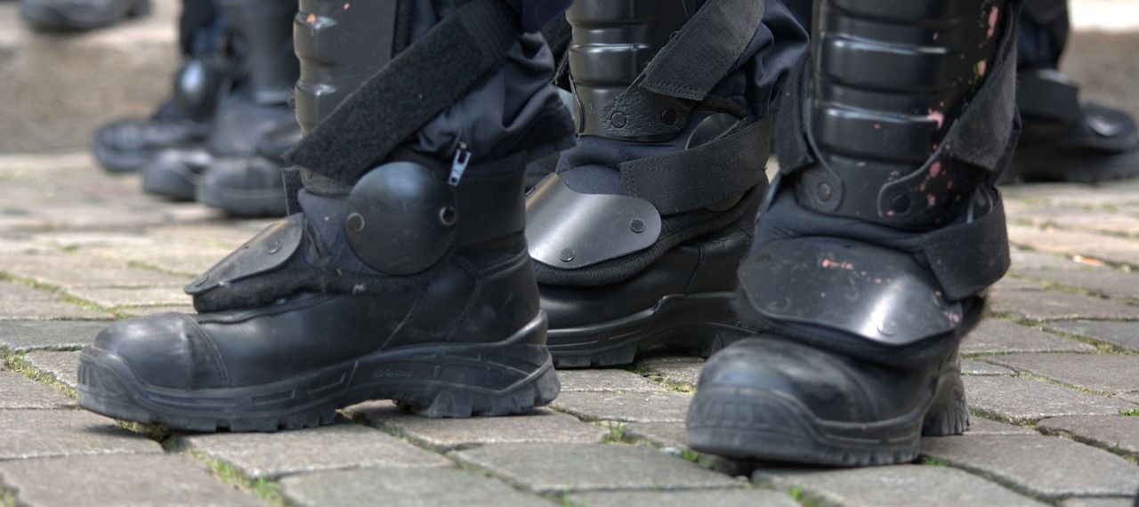 black military boots