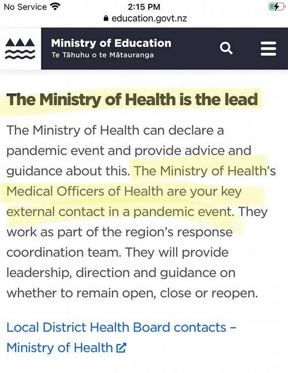 MIN OF HEALTH IS THE LEAD