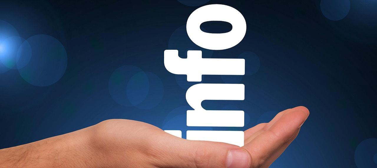 open hand containing word info gerd altmann pixabay