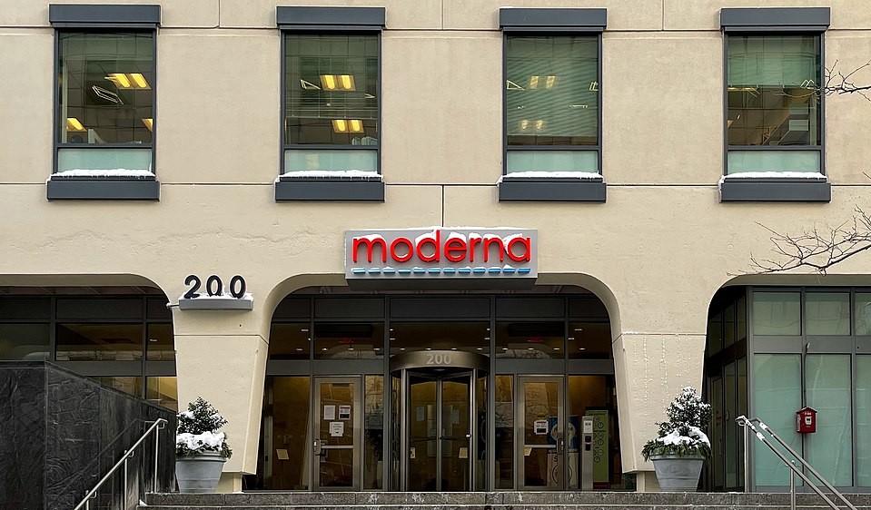 Moderna office in Cambridge, Massachusetts